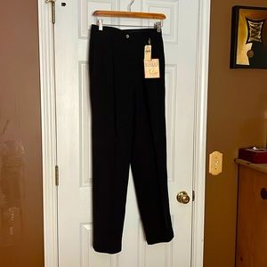 Tommy Bahama 100% silk Marlin-ette black pants. Size 4